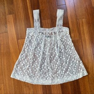 BCBG Maxazria Sheer Tank Top